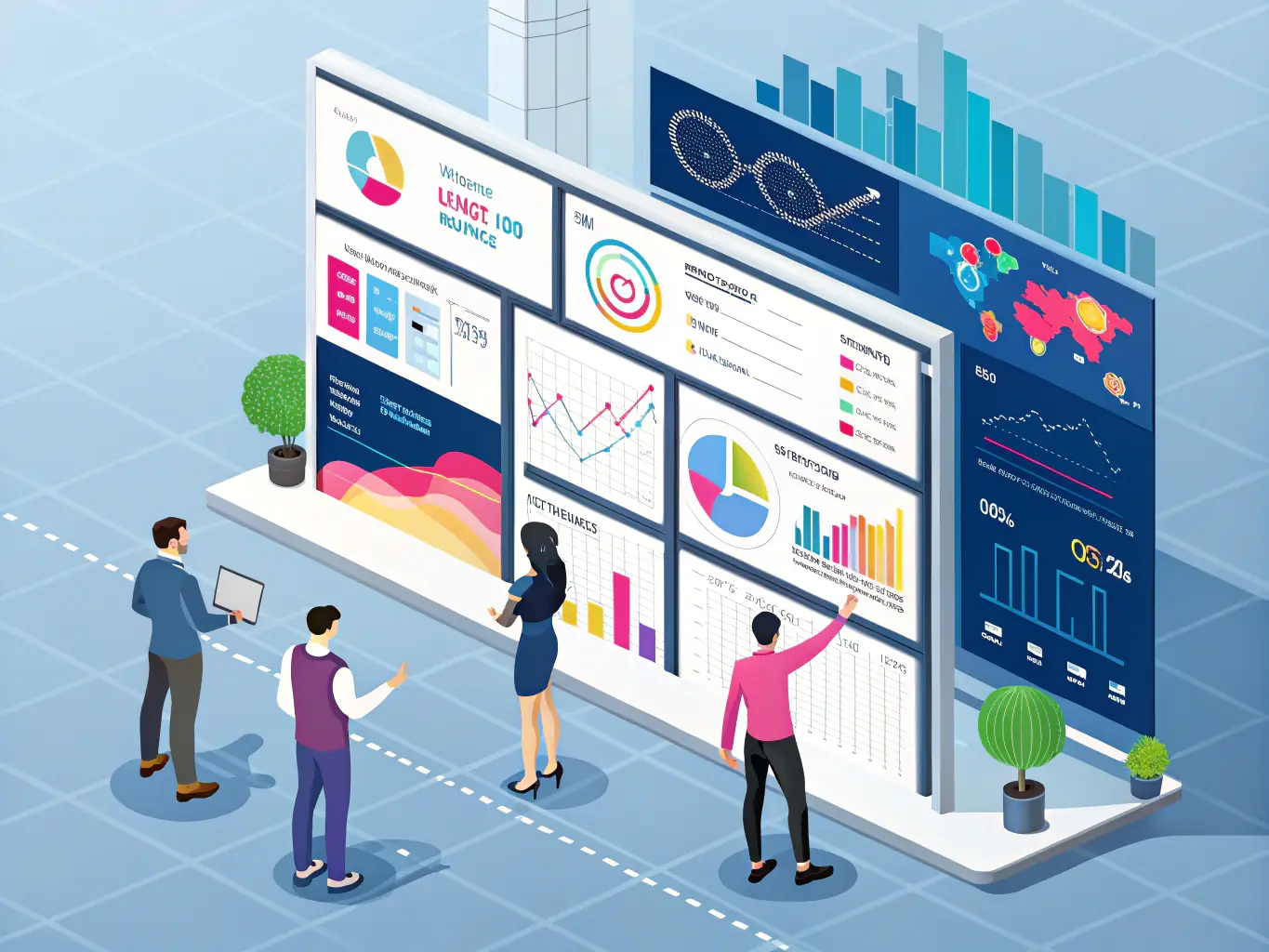 A visually compelling image showcasing an AI-powered automation dashboard with various interconnected systems and data streams, highlighting the seamless integration and efficiency of automated workflows.